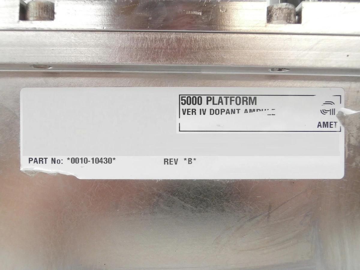 Used AMAT Applied Materials 0010-10430 VER IV Dopant Ampule Precision 5K P5000 Spare