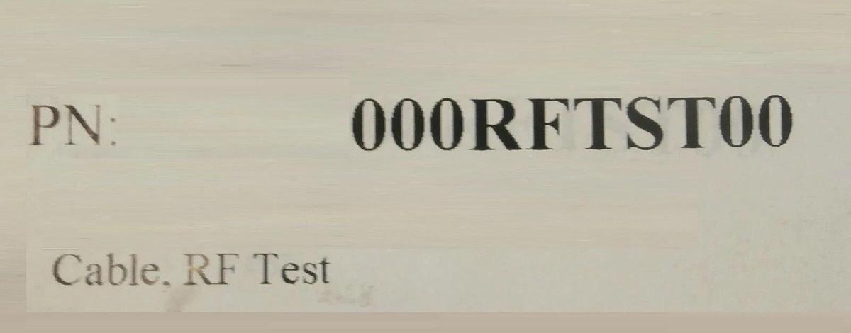 Mattson Technology 000-RFTST-00 RF Test Coaxial Cable 06-2004 New Surplus