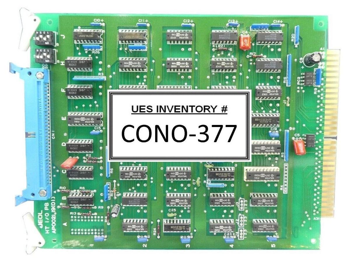Used JEOL AP002119(01) I/O PCB Card HT I/O PB JSM-6300F SEM Working Surplus