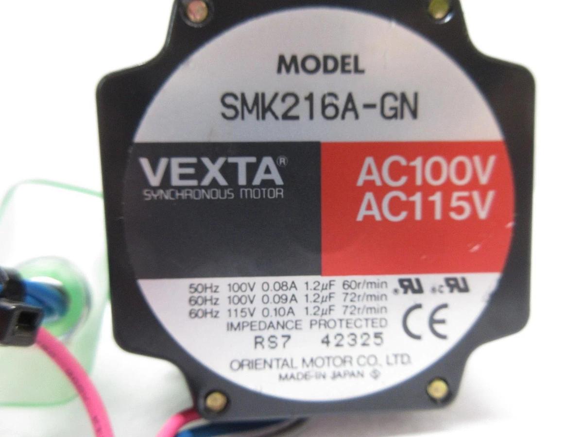 Used Oriental Motor SMK216A-GN Stepping Motor 2GN9K Gearhead Reseller Lot of 2 Used