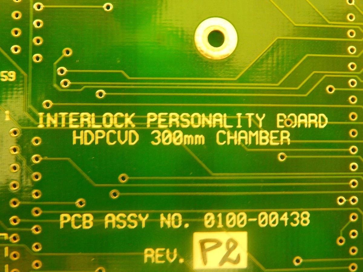 Used AMAT Applied Materials 0100-00438 Interlock Personality Board PCB Used Working