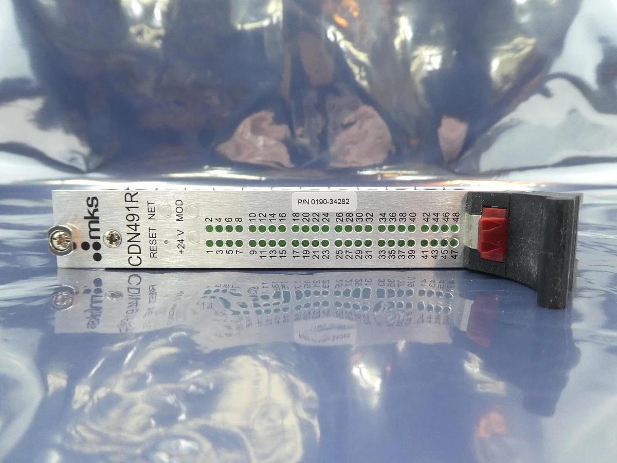 Used MKS Instruments AS01491-0-4 PCB Card CDN91R AMAT 0190-34282 Working Surplus