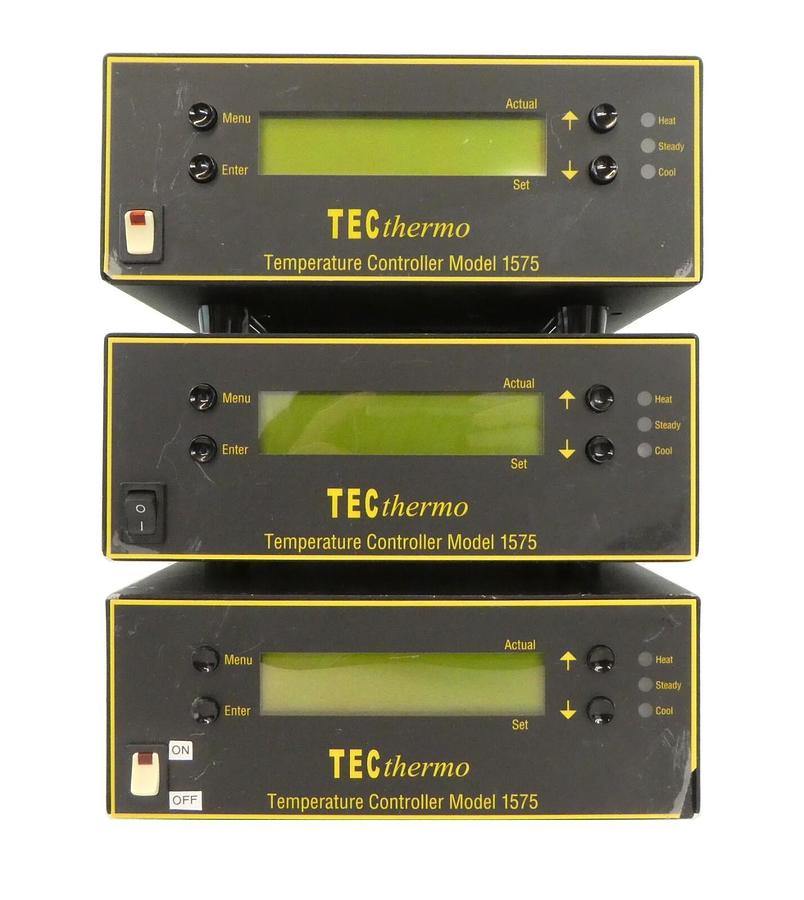 Used TECthermo 1575 Peltier Temperature Controller Reseller Lot of 3 Working Surplus