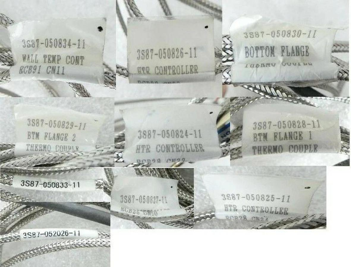 Used RKC Instruments CVD Thermocouple Set of 10 TEL 3S87-050824-11 TEL Trias Working