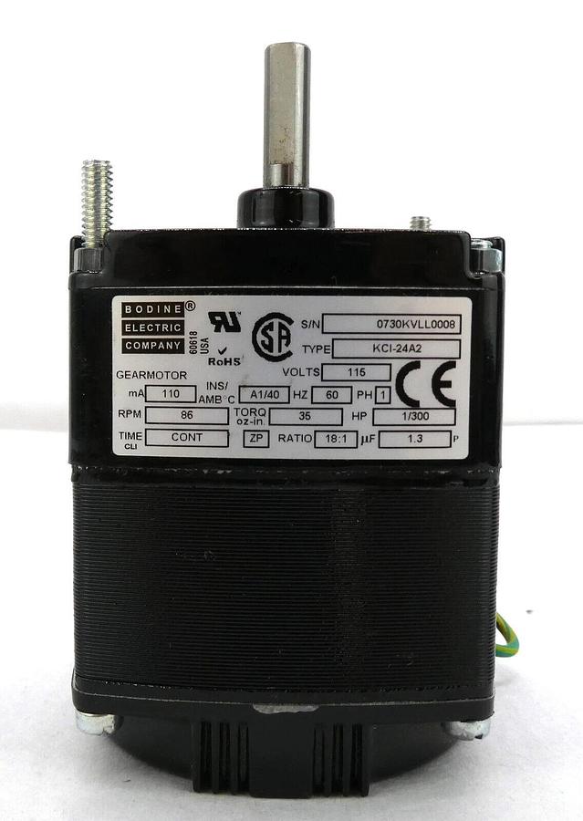 Bodine Electric KCI-24A2 Parallel Shaft AC Gearmotor K-2 Series New Surplus