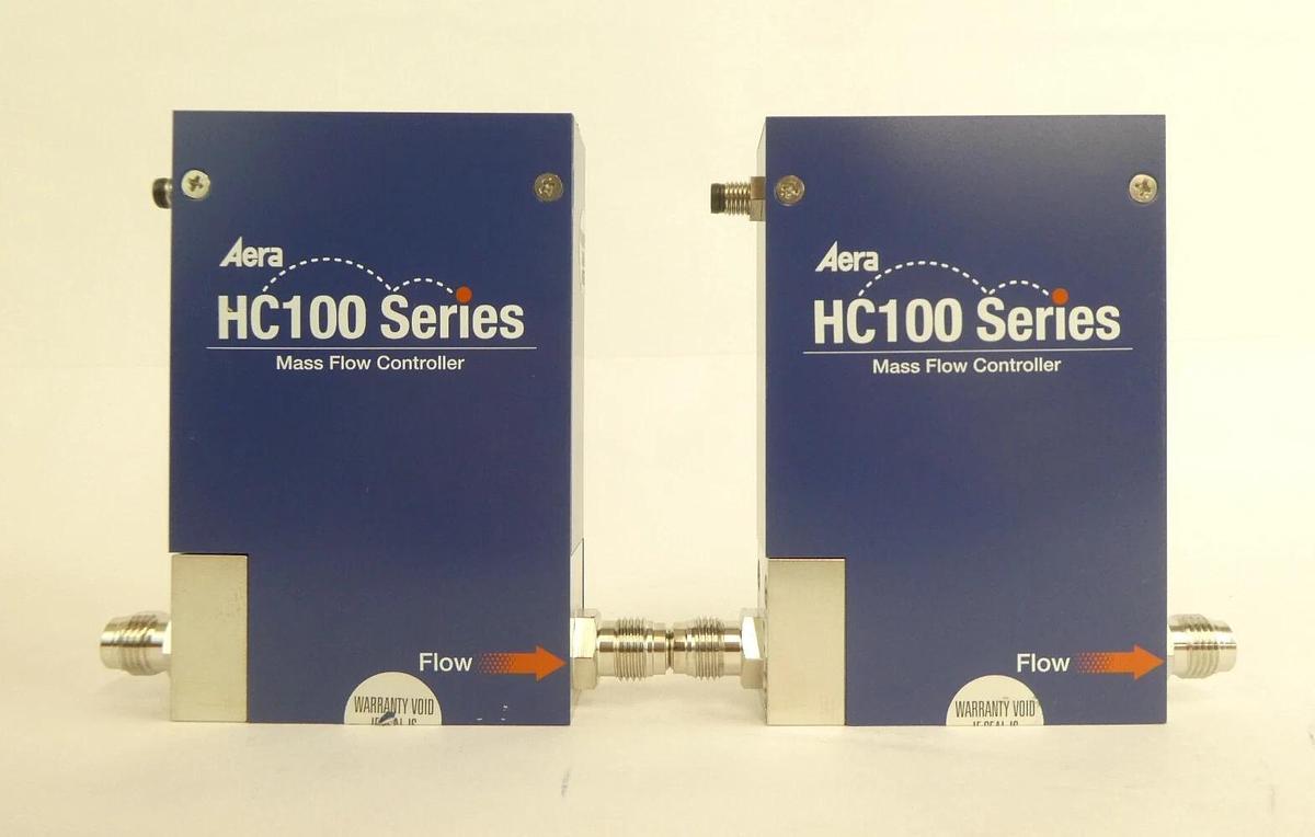 Used Aera HC100 Series Mass Flow Controller MFC Reseller Lot of 8 Working Surplus