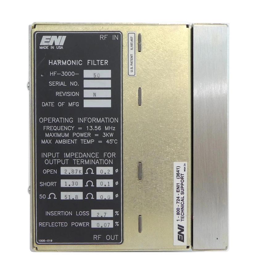 Used ENI Power Systems HF-3000-50 Harmonic Filter Reseller Lot of 2 Working