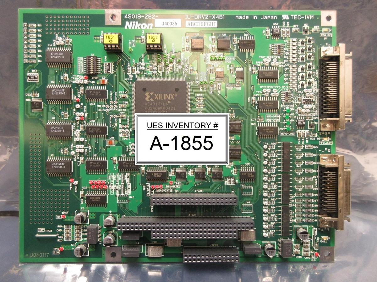 Used Nikon 4S019-262 Control Board PCB IU-DRV2-X4B1 NSR-S307E DUV Scanning Used