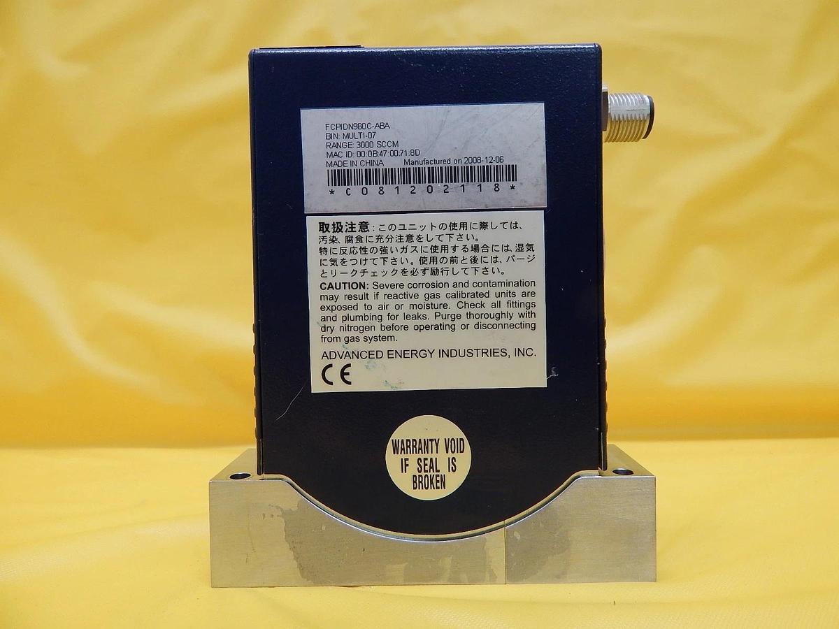 Used Aera FCPIDN980C-ABA Pressure Insensitive MFC MGMR AMAT 0190-27879 Used Working