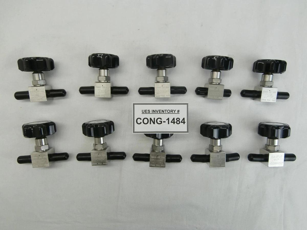 Veriflo 45300853 Manual Regulator Valve 917 Reseller Lot of 10 New Surplus