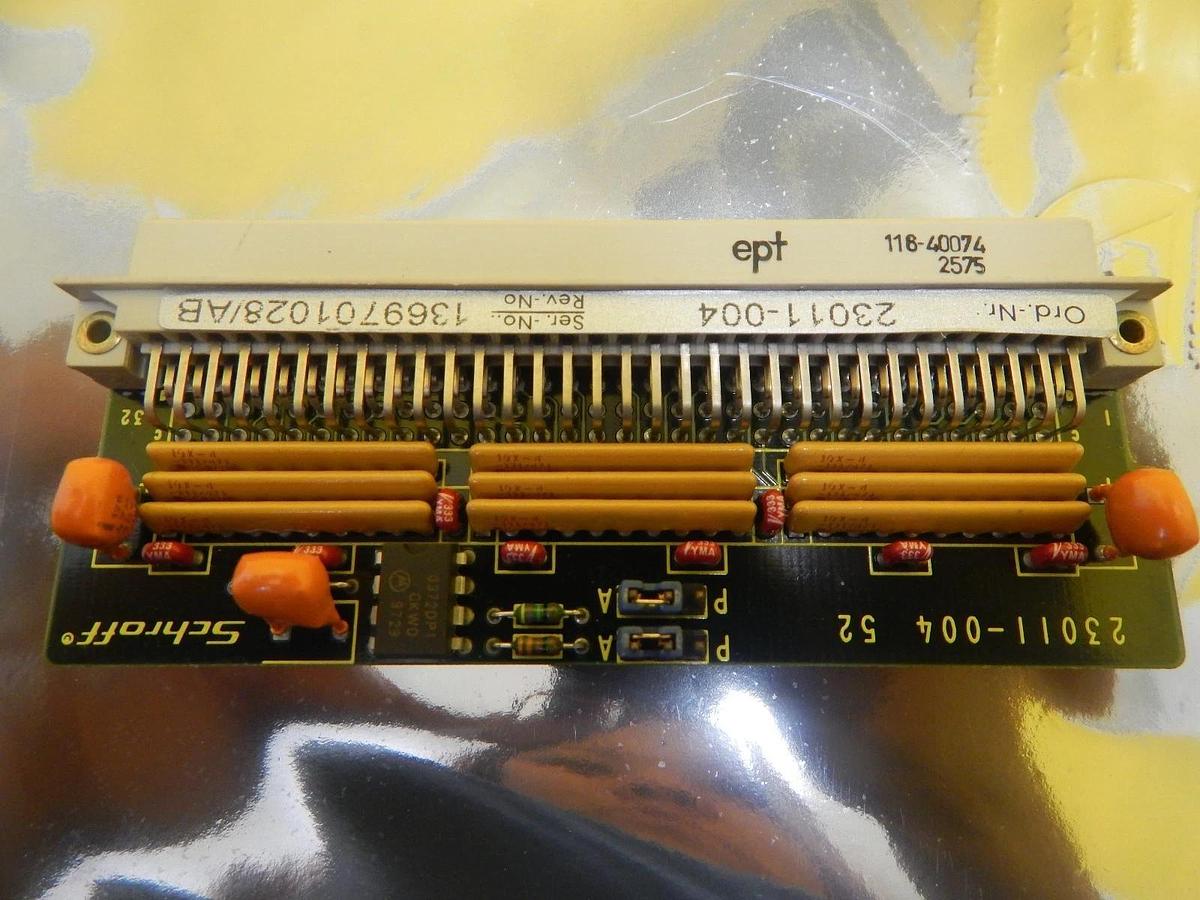 Used Schroff 23011-004 Backplane PCB Assembly Lot of 3 KLA-Tencor 5107 Used Working