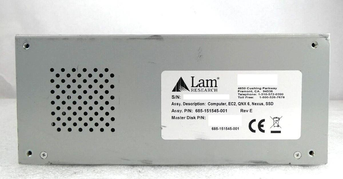 Used Lam Research 685-151545-001 Nexus Control Computer EC2 QNX 6 Untested Spare