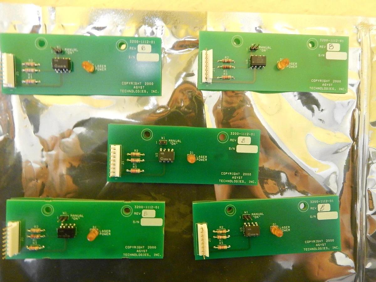 Used Asyst Technologies 3200-1112-01 PCB Card 3000-1112-01 Lot of 5 Used Working