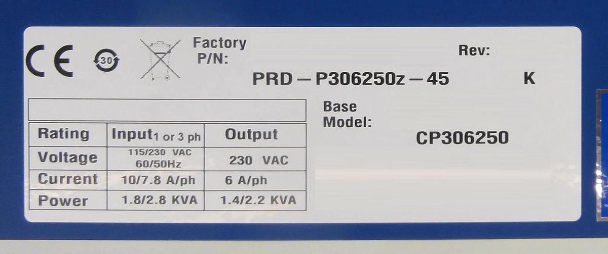 Used Servotronix PRD-P306250z-45 Servo Drive SP CP306250 Working Spare