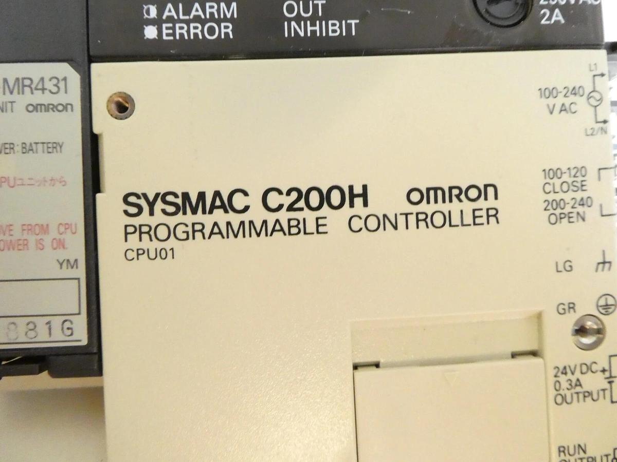 Used Omron C200H Programmable Logic Controller PLC Sysmac C200H-MR431 Working Surplus