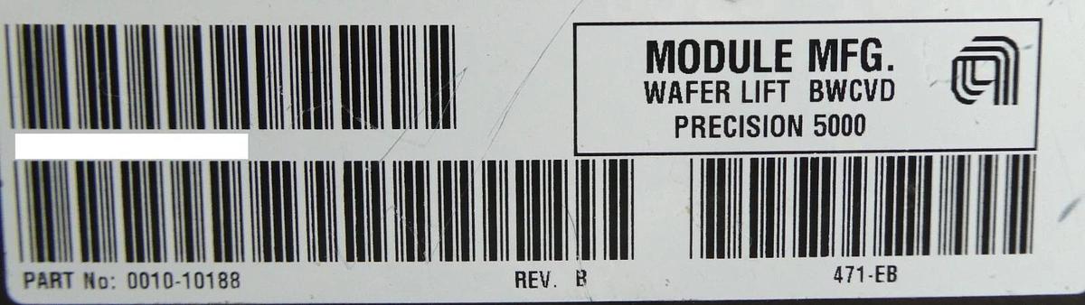 Used AMAT Applied Materials 0010-10188 BWCVD Wafer Lift Assembly P5000 Untested Spare