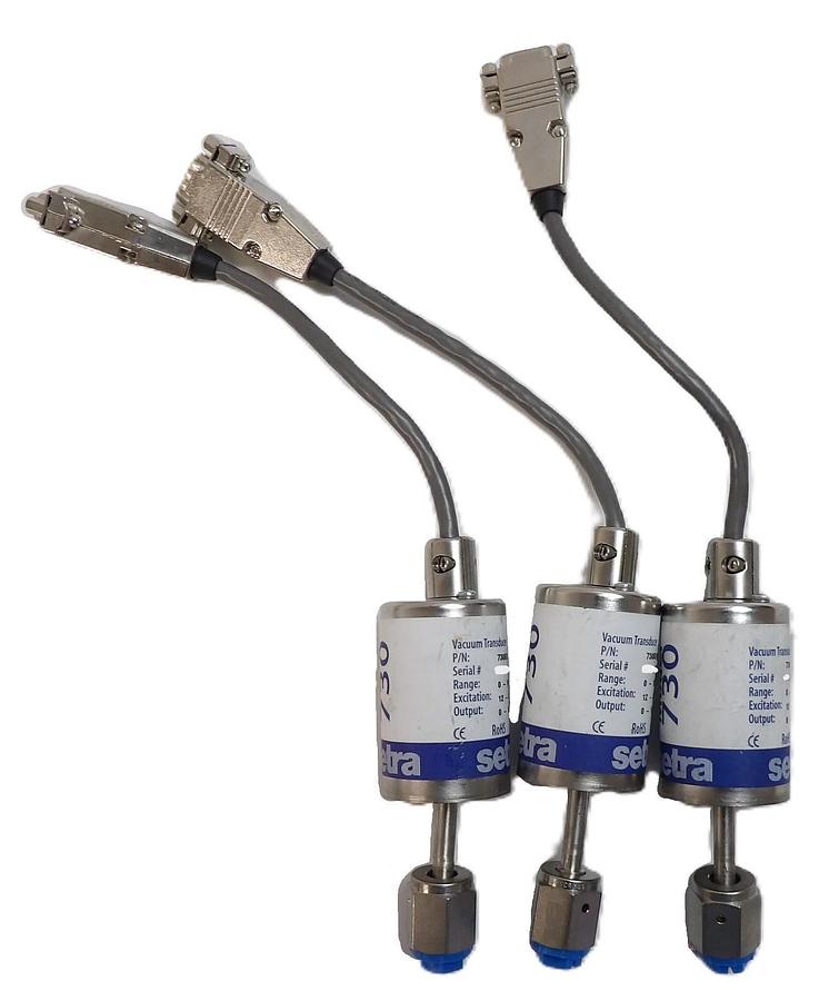 Used Setra 730G100TAD42CZZKA1 Pressure Transducer Model 730 Reseller Lot of 3 Working