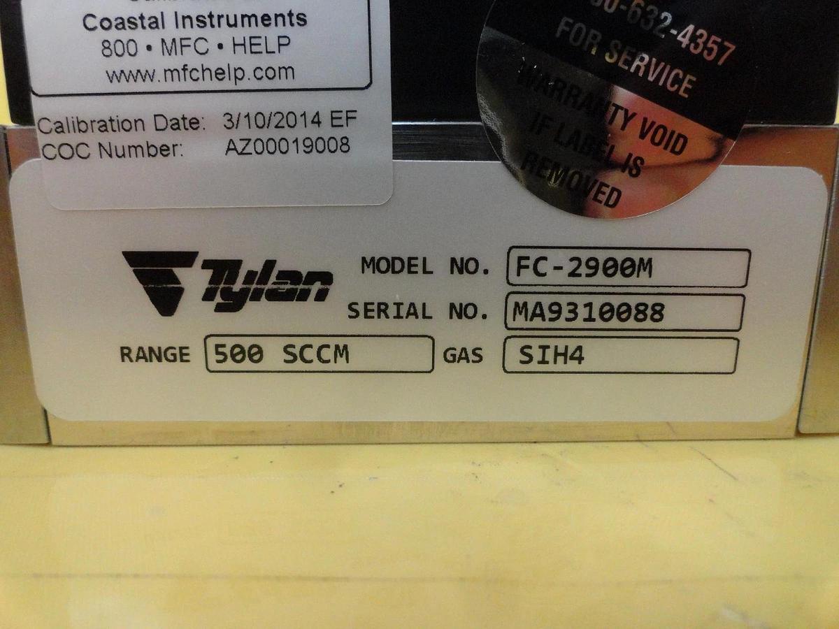 Refurbished Tylan FC-2900M Mass Flow Controller MFC 2900 Series 500 SCCM SIH4 Refurbished
