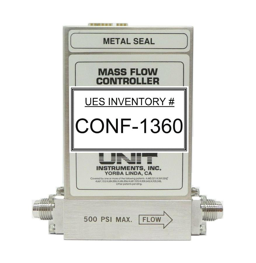 Used UNIT Instruments UFC-8160 Mass Flow Controller MFC 10 SLM O2 Working Spare