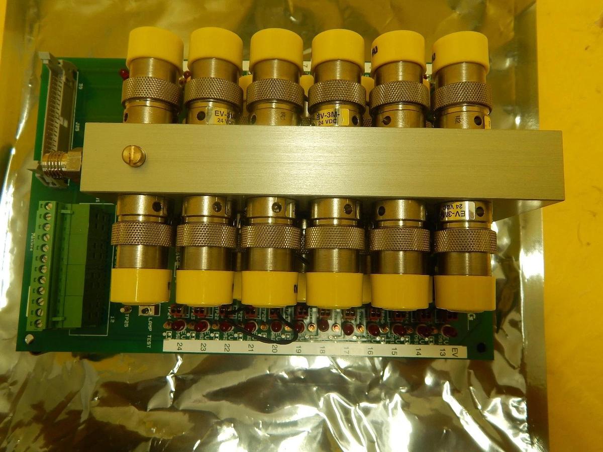 Used ASM 03-320142D01 EV Interface Pneumatic Block PCB Assembly ASM Epsilon 3000 Used