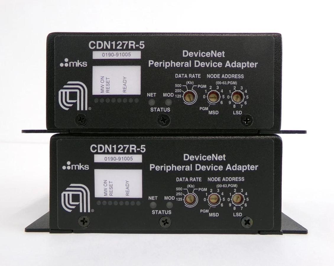 MKS Instruments CDN127R-5 DeviceNet Peripheral Adaptor Lot of 4 New