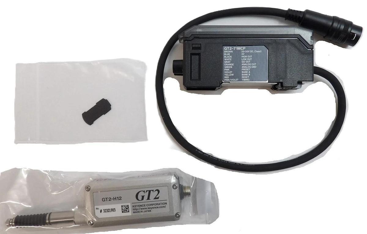 Keyence GT2 Series Laser Sensor and Amplifier GT2-H12 GT2-71MCP Set of 2 New