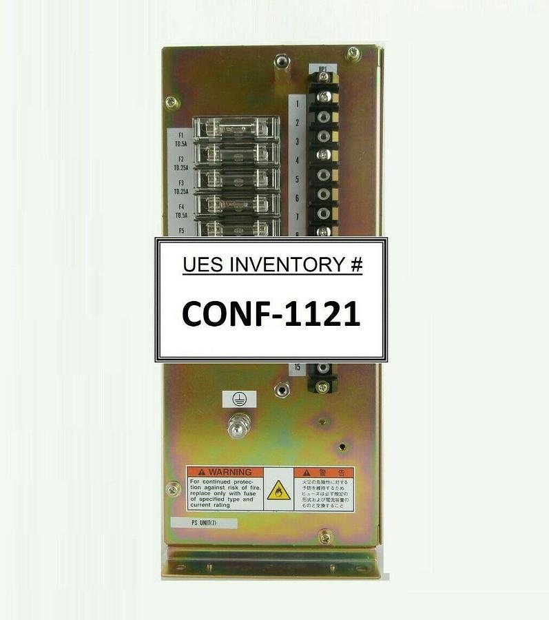 Used JEOL PS UNIT(7) Power Supply JWS-7555S Wafer Defect Review SEM Working Spare