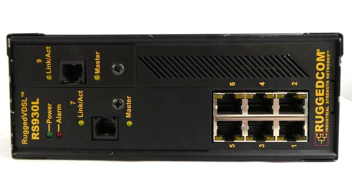 Used Ruggedcom RS930L-HI-D-V1-V1-C01 6-Port Ethernet Switch RS930L Lot of 4 Working