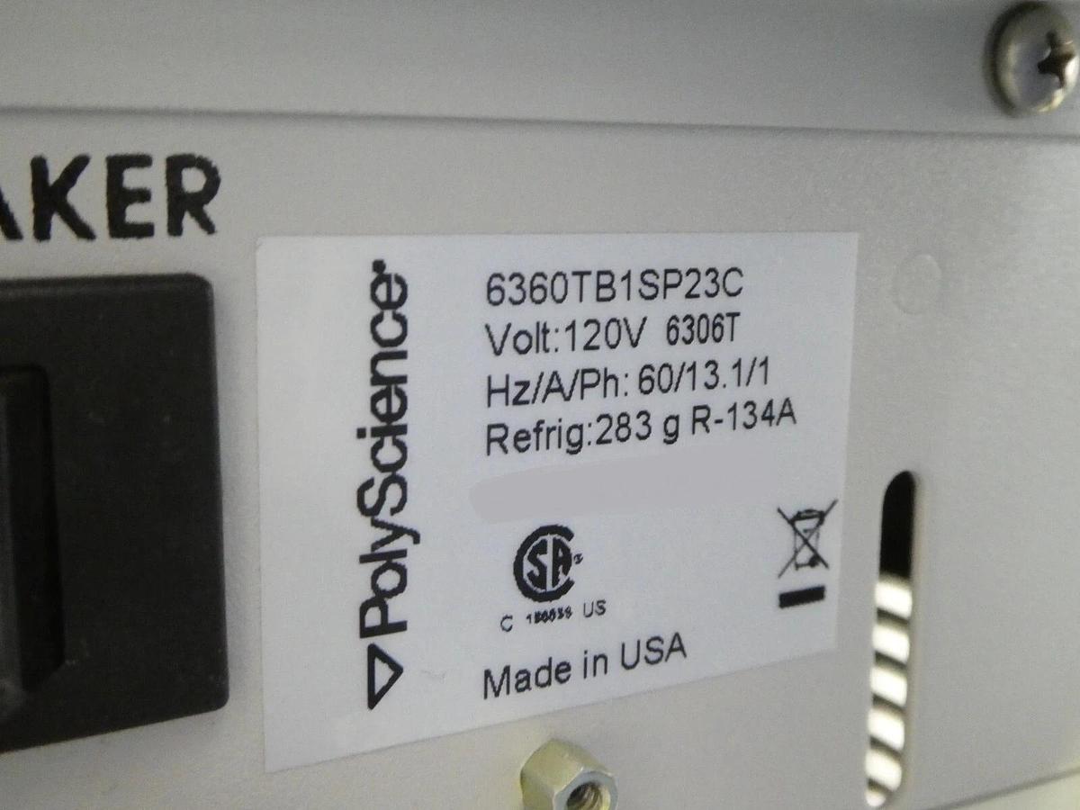 Used PolyScience 6360TB1SP23C Recirculator Chiller 6360T 6000 Series Tested Working