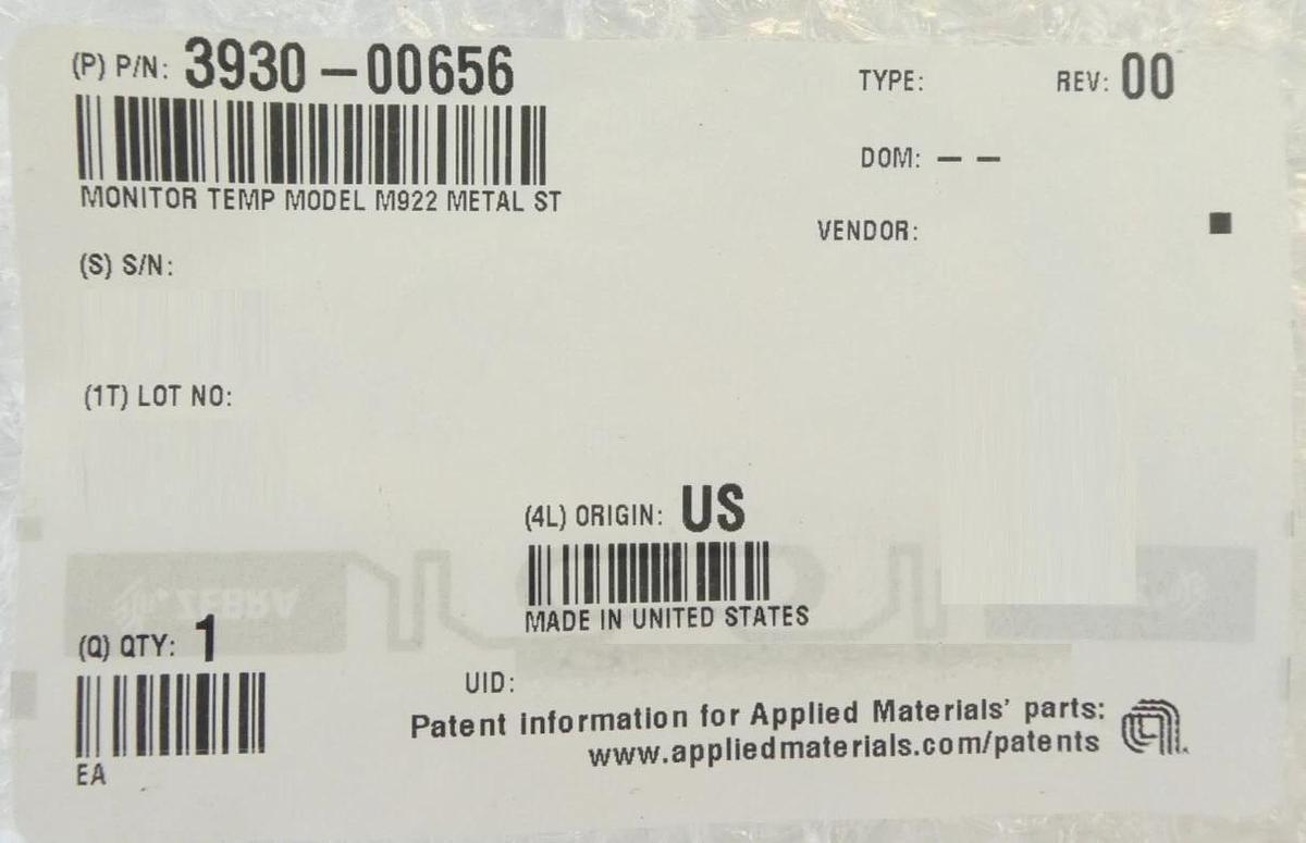 LumaSense Technologies SQ11698L Fluoroptic Thermometer m920 AMAT 3930-00656 New