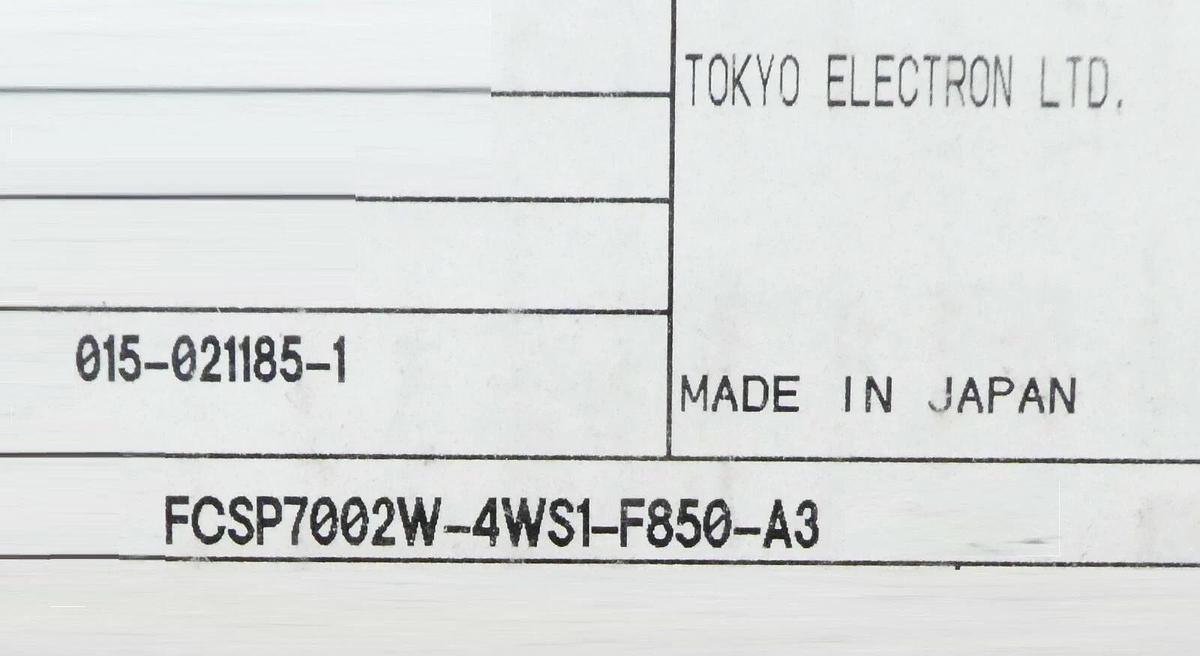 Fujikin FCSP7002W-4WS1-F850-A3 Flow Control System P7000 WR TEL 015-021185-1 New