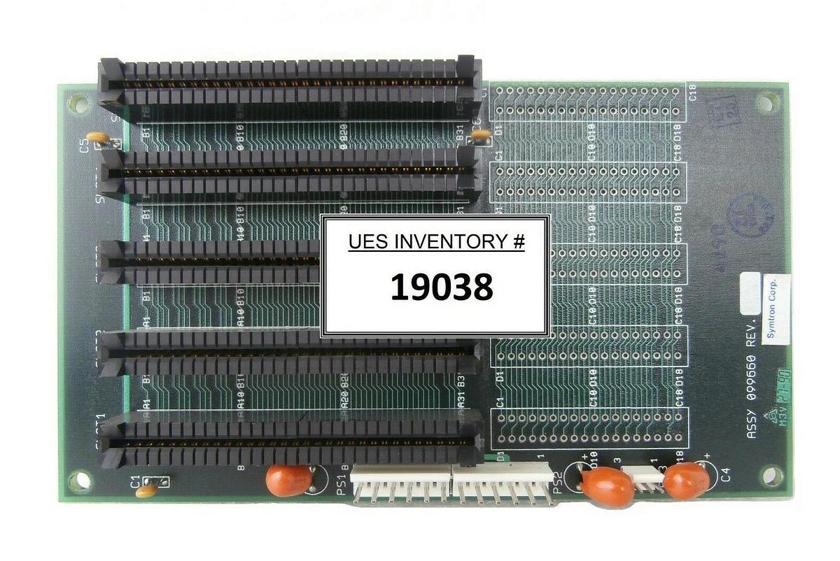 Used Symtron 099660 5-Slot Backplane PCB Tencor Surfscan 7000 KLA-Tencor Working
