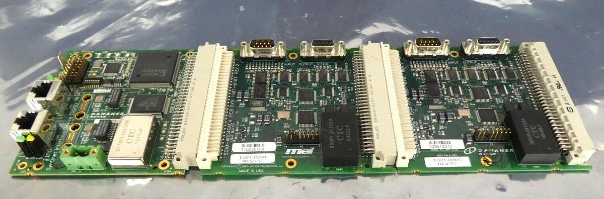 Used Danaher Motion SynQnet Interface Device PCB T019-0001 SQIO-ADC4DAC4 Working