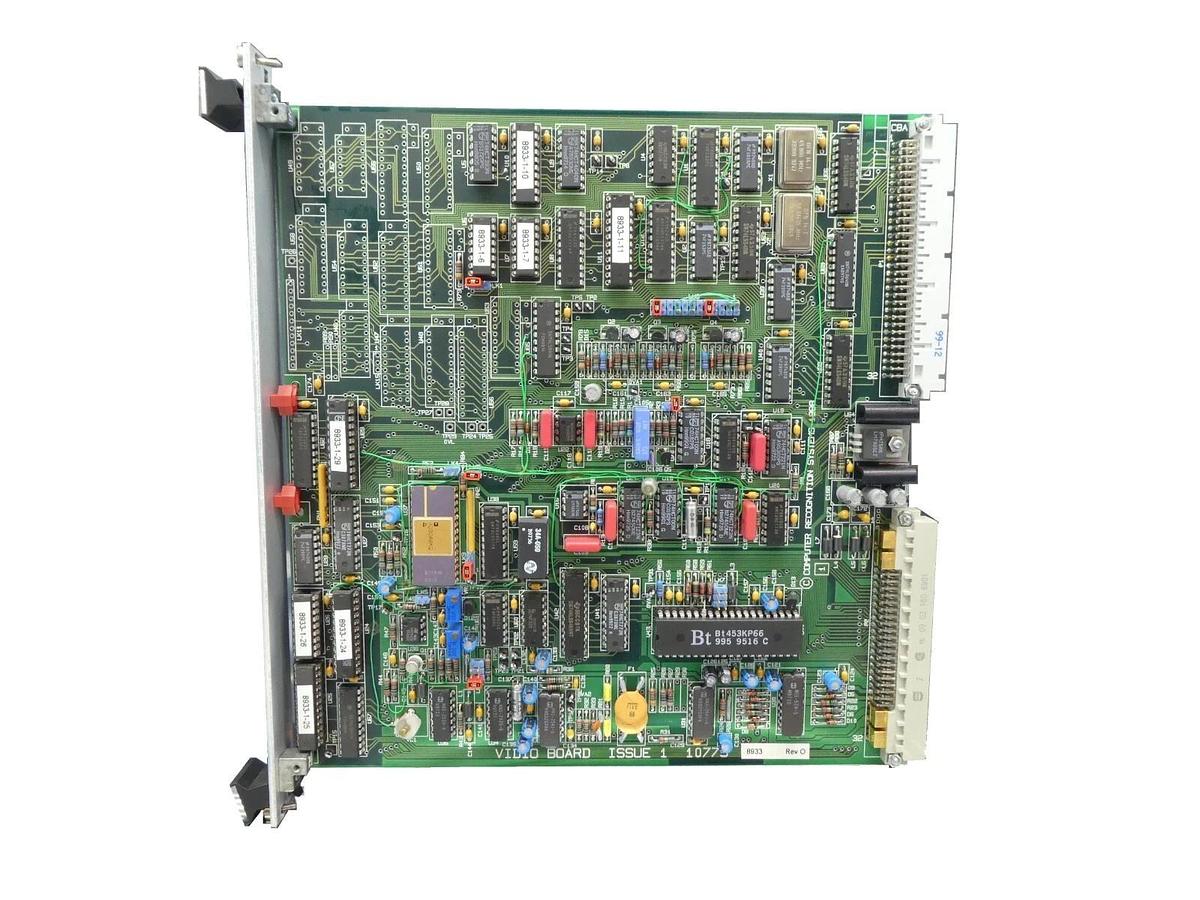 Used Computer Recognition Systems 10779 VIDIO BOARD PCB Card 8933 Working Surplus