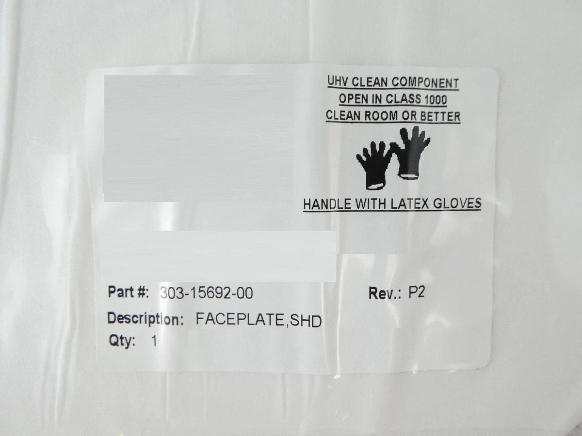 Mattson Technology 303-15692-00 Faceplate SHD USG CVD A3 New Surplus