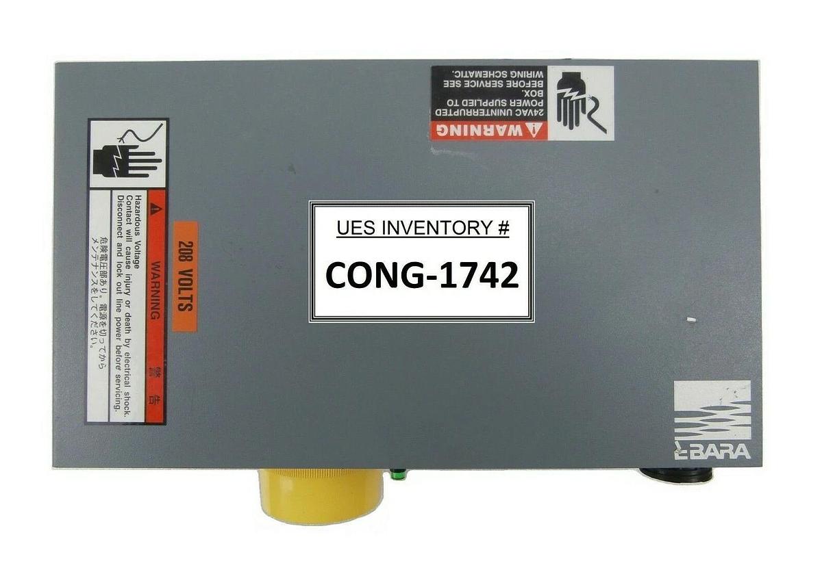 Used Ebara Technologies 217407 Vacuum Pump EMO Emergency Off Switch Panel Working