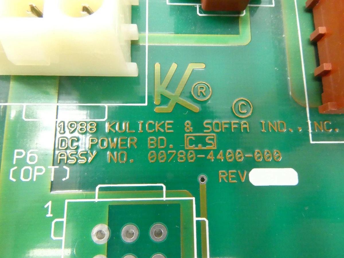 Used Kulicke & Soffa Industries 00780-4400-000 DC Power PCB 00780-4400-001 Working