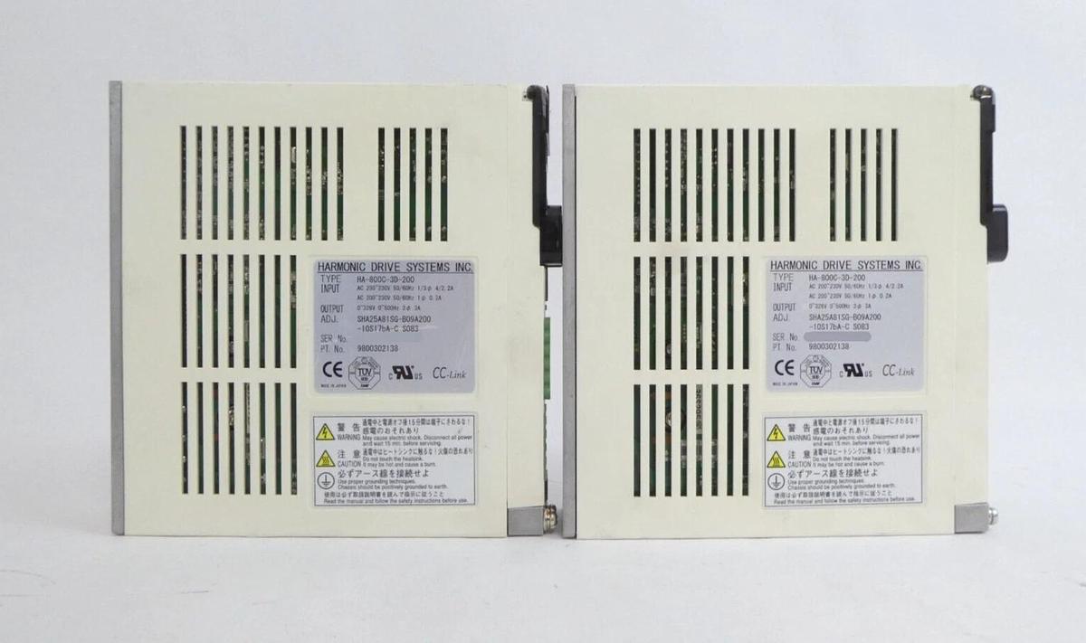 Used Harmonic Drive Systems 9800302138 Servo Drive HA-800C-3D-200 Lot of 6 Working