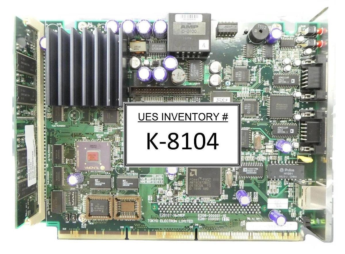 Used TEL Tokyo Electron E280-000001-17 ECC2 SBC CPU PCB E2B101-16/MCP Working Surplus