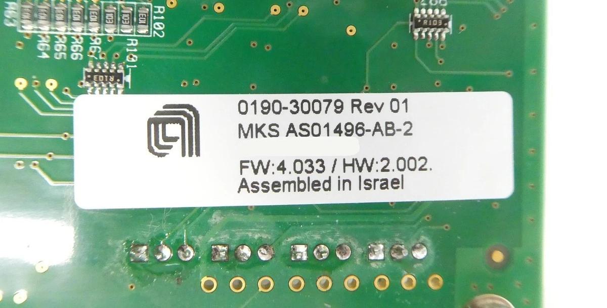 Used MKS Instruments AS01496-AB-2 PCB Card CDN496R AMAT 0190-30079 Reseller Lot of 2