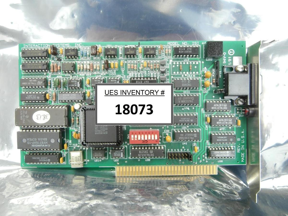 Used Interaction Systems ISI 4004 Processor PCB Card Lumonics LW-CO2 Used Working