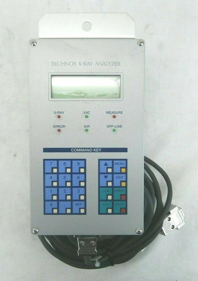 Used Technos Ray Analyzer Command Key Console Controller Panel with Cable Used