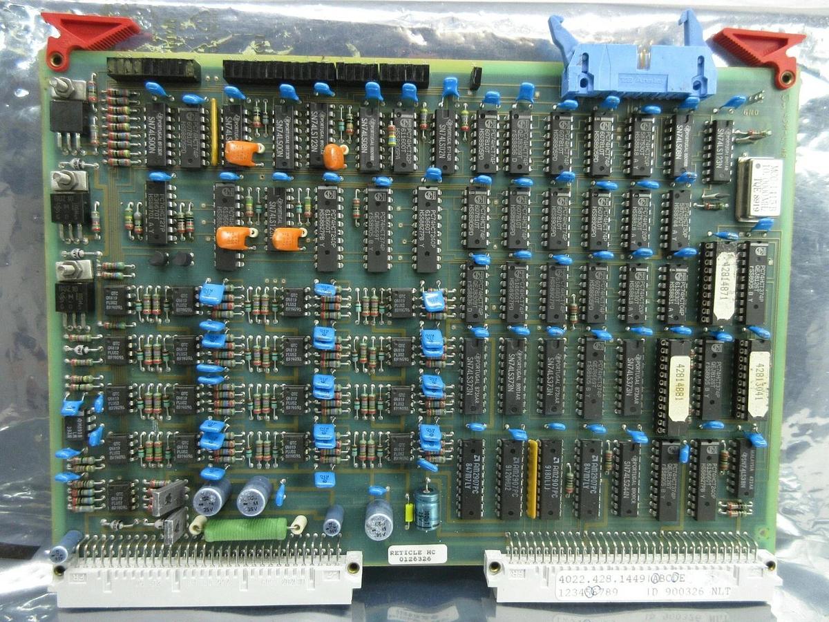 Used ASML 4022.428.1449 Reticle Handling Control PCB Card PAS 5000/2500 Used Working