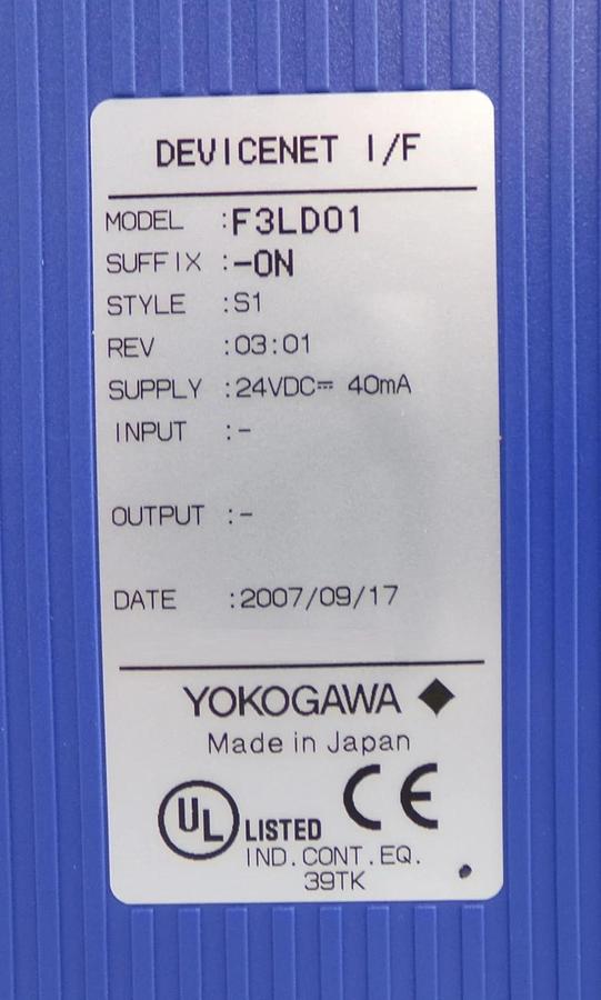 Yokogawa FA-M3 Factory ACE PLC ROBO5000 TEL T4DS1-02685-10007 500090811 New
