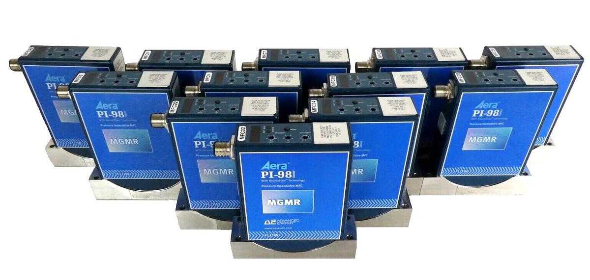 Used Aera PI-98 Mass Flow Controller MFC AMAT 0190-34214 0190-34217 Lot of 12 Working