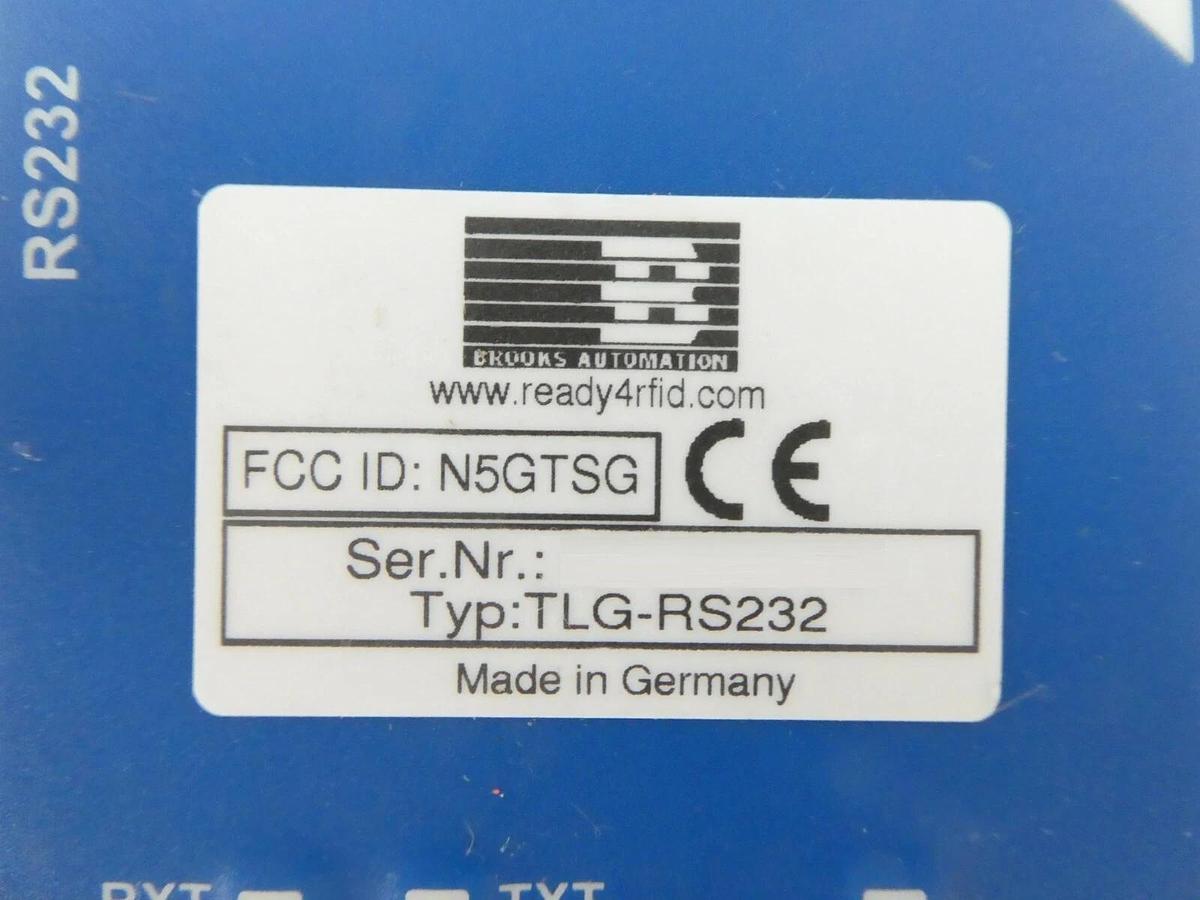 Used Brooks Automation TLG-I2-FL6M-01 Transponder Reader ASC-I1 TLG-RS232 AMAT Spare