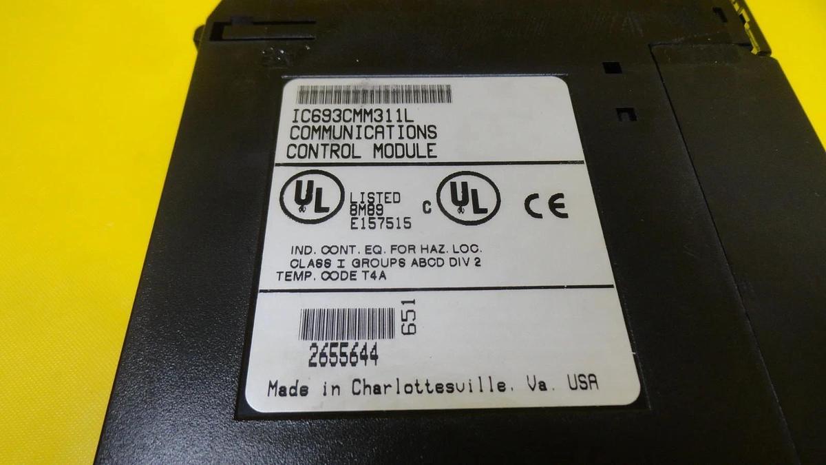 Used GE Fanuc IC693CMM311L Communications Control Module COMM COPROC Used Working