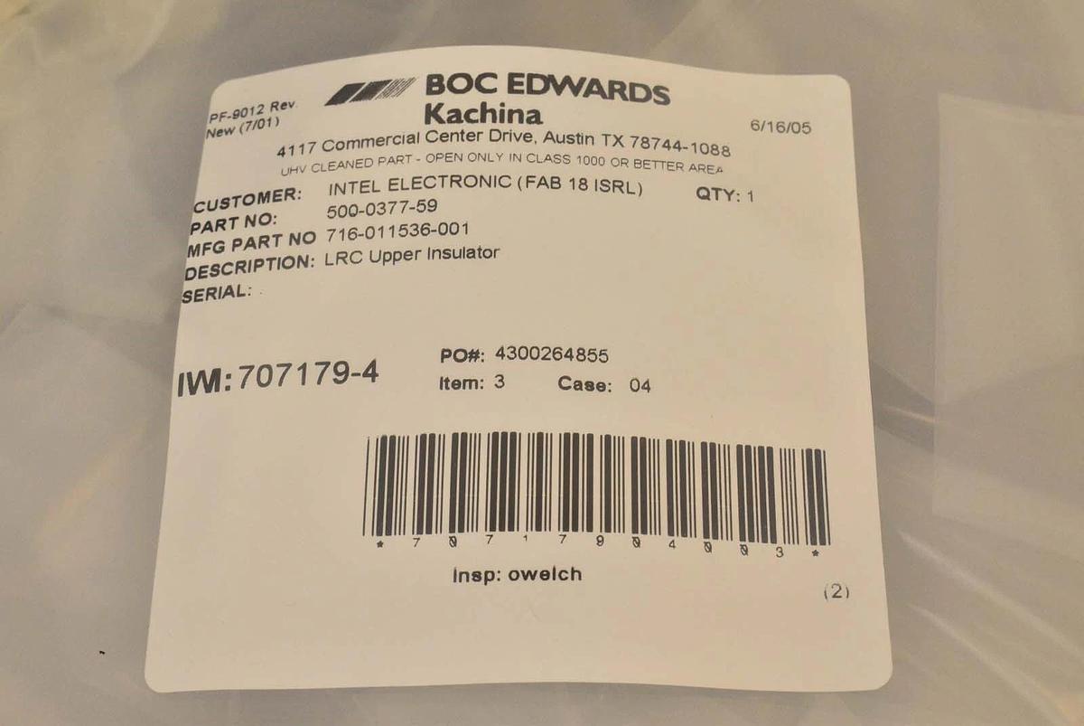 Used Lam Research 716-011536-001 Ceramic Ring New Surplus