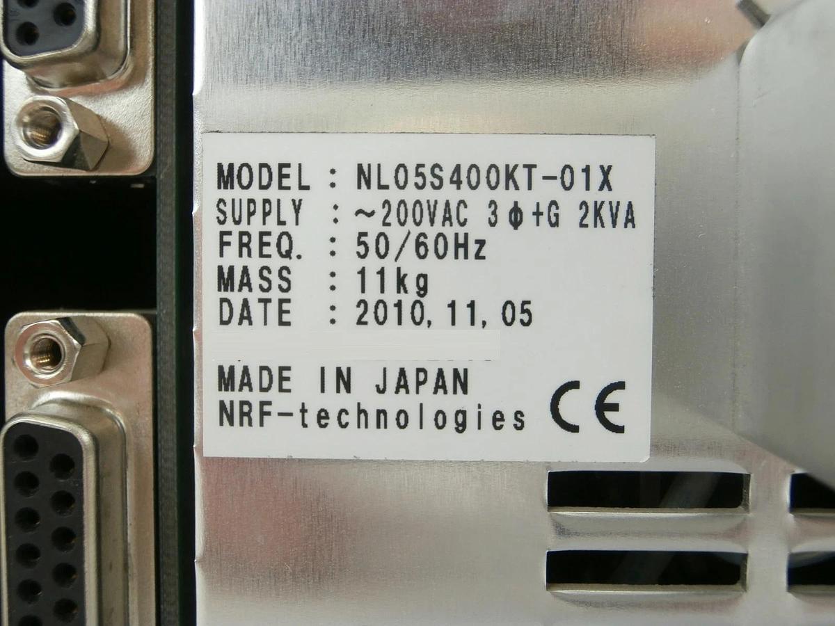 Used NFR Technologies NL05S400KT-01X High Voltage Power Supply Used Working