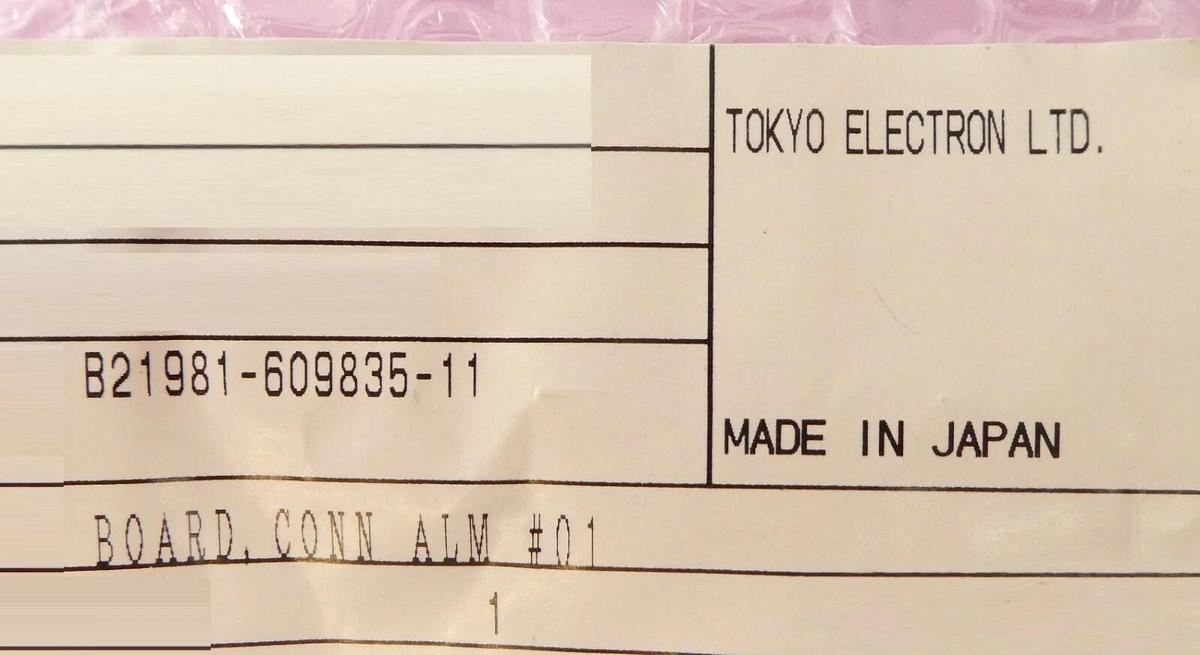 TEL Tokyo Electron 1981-609835-11 Interface Connection Board PCB ALM #01 New